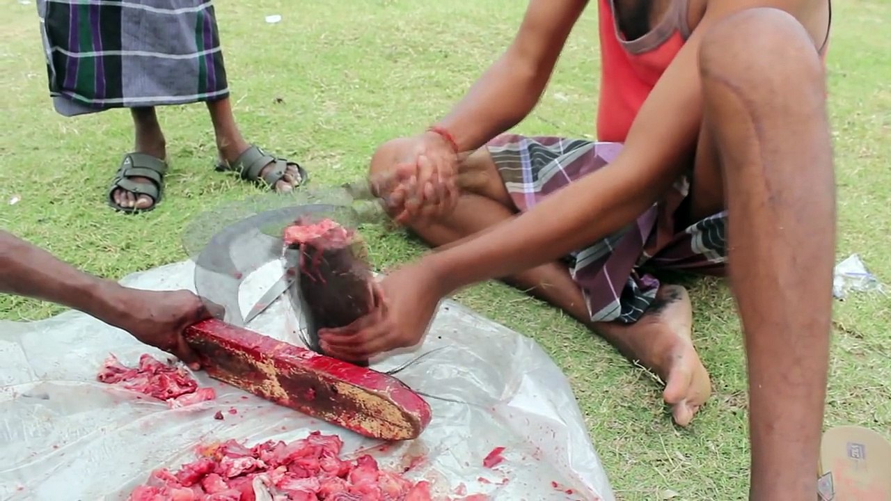 BIG CAT FISH catching cleaning and cooking in my village / Prepared by my daddy friends