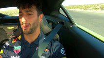 VÍDEO: Ricciardo al volante del Aston Martin Vantage 2018 con Brundle