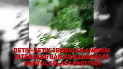 Jembatan Pundong Bantul Hilang Diterjang Banjir