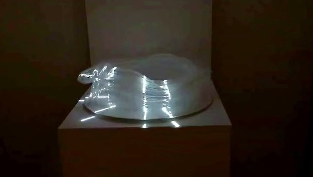 Zootrope lumineux de l'artiste japonais Akinori Goto