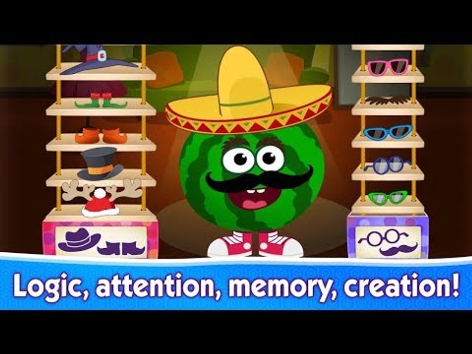 Best android games | Learn Colors & Shapes with Funny Food for Children | Fun Kids Games