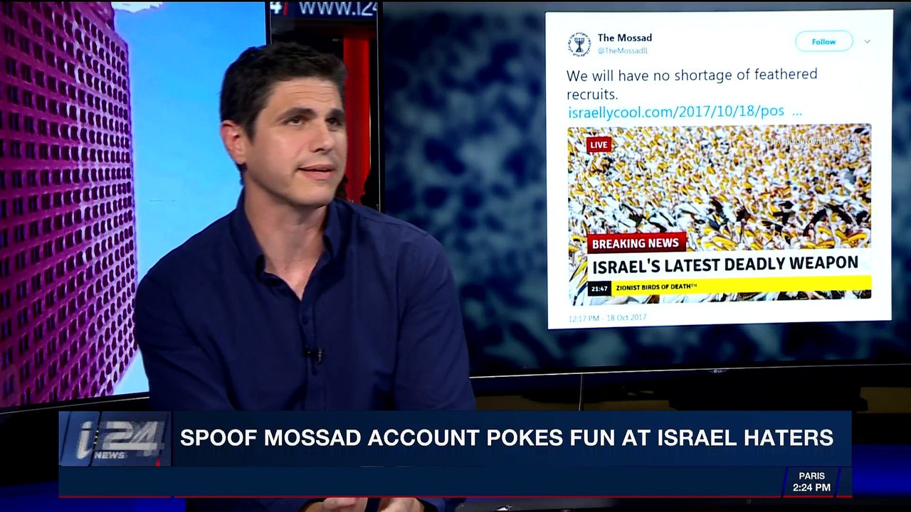 TRENDING | Spoof Mossad account pokes fun at Israel haters | Tuesday, November 28th 2017