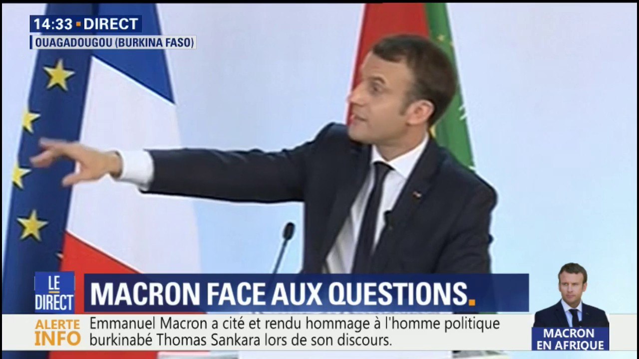 "Qui sont les trafiquant d'esclaves en Libye? Ce sont des Africains, pas des Français!", rétorque Macron