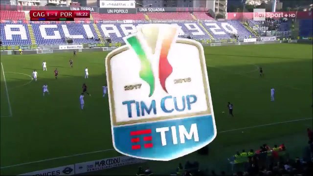 All Goals Italy Coppa Italia Round 4 - 28.11.2017 Cagliari Calcio 1-2 Pordenone