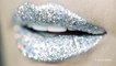 3D Silver (Holographic) Glitter Lips Makeup Tutorial