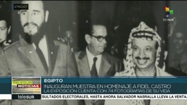 Inauguran en Egipto exposición fotográfica en homenaje a Fidel Castro