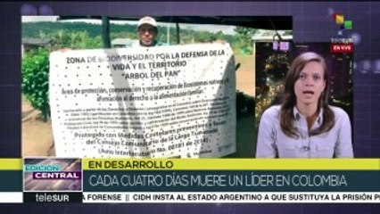 En Colombia se registra un nuevo asesinato contra líder social