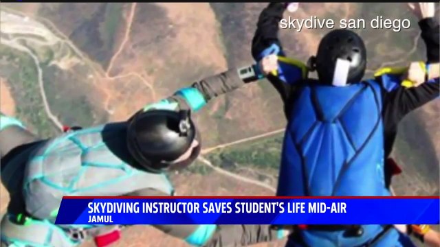 Skydiving Instructor Injured While Rescuing Student Mid-Fall