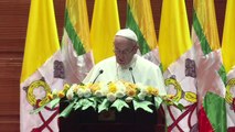 El papa Francisco se reúne con la líder birmana Aung San Suu Kyi