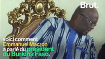 Le ton surprenant d’Emmanuel Macron pour parler du président du Burkina Faso