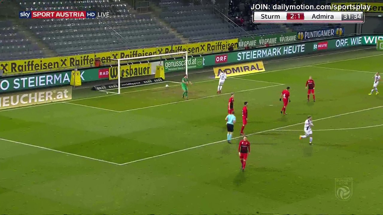 Philipp Zulechner Goal HD - Sturm Graz 3 - 1 Admira - 28.11.2017 (Full Replay)