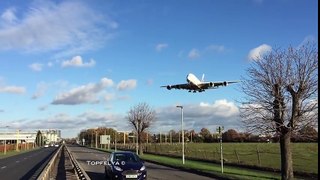 Sunny and freezing day at London Heathrow