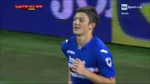 1-0 Dawid Kownacki Goal Italy  Coppa Italia  Round 4 - 28.11.2017 Sampdoria 1-0 Pescara