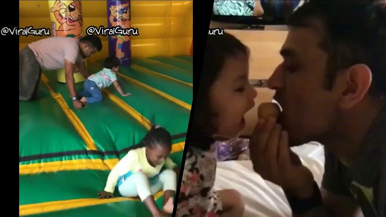 M.S.Dhoni & Suresh Raina Having Fun with their...