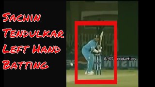 Sachin Tendulkar Playing Left handed Must watch