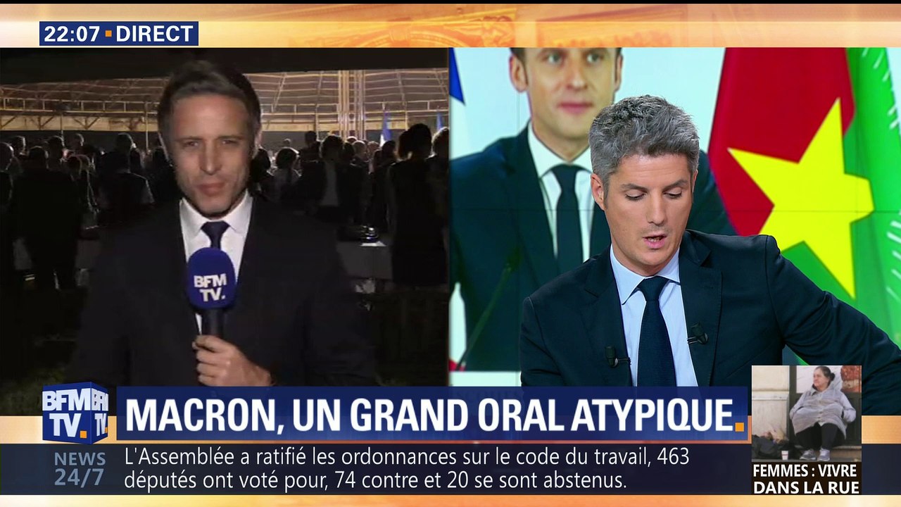 Emmanuel Macron: un grand oral atypique au Burkina Faso