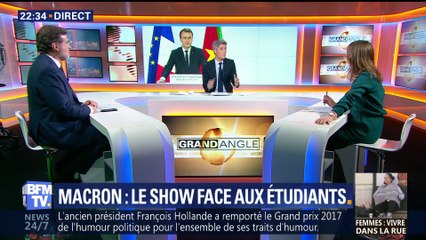 Emmanuel Macron: le show face aux étudiants burkinabés