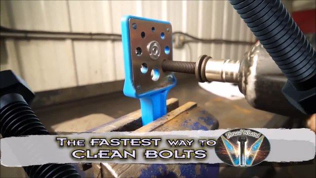 Do your bolts need cleaning? Set down the wire brush, seal up the solvents, turn off the bench grinder, and pick up a Thread Wizard the worlds safest, fastest bolt cleaner