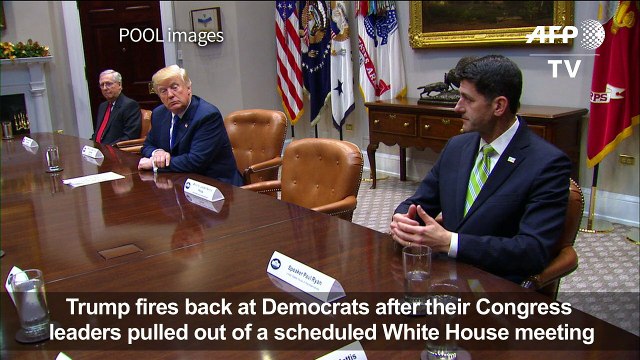 Trump, Democrats spar as government shutdown looms