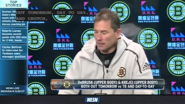 NESN Sports Today: Injuries Affecting Bruins Roster For Upcoming Games
