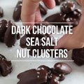 Dark Chocolate Nut Clusters with Sea Salt
