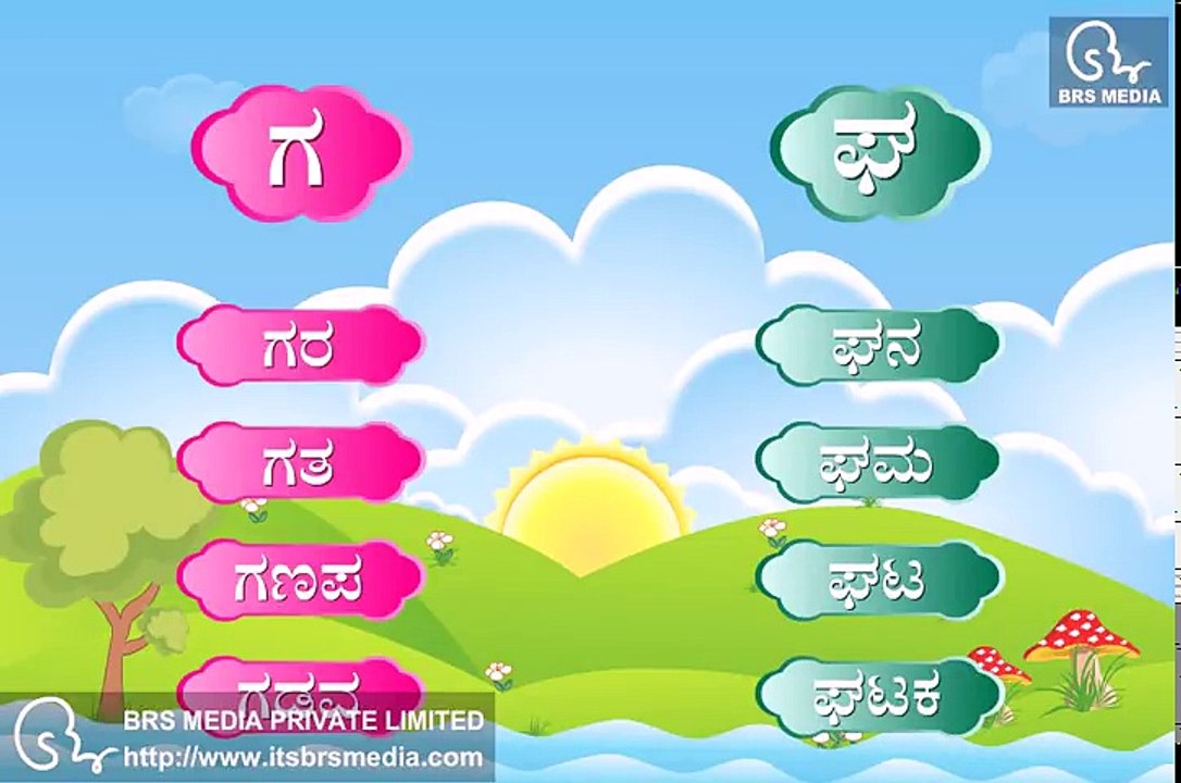 Kannada Alphabets More Words