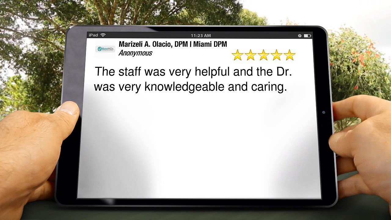 Marizeli A. Olacio, DPM | Miami DPM Miami         Impressive         5 Star Review by [Revie...