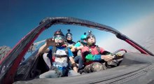 Watch This Crew Of Skydivers Hurl Cars Out Of A Plane Over Area 51