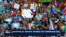 i24NEWS DESK | Australia: Senate passes gay marriage bill | Wednesday, November 29th 2017