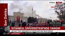 İstanbul Üniversitesinde korkutan yangın