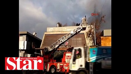 Etiler'de korkutan yangın!;