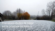 Premières chutes de neige sur la province de Namur