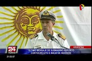 Argentina: Submarino desaparecido reportó cortocircuito