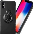 iPhone X Case, LOVPHONE Ring Kickstand case 360 Degree Rotating Ring, Drop Protection Shock Absorption case for iPhone X