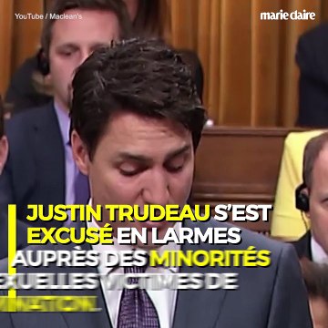 En larmes, Justin Trudeau s’excuse auprès des minorités sexuelles victimes de discrimination :