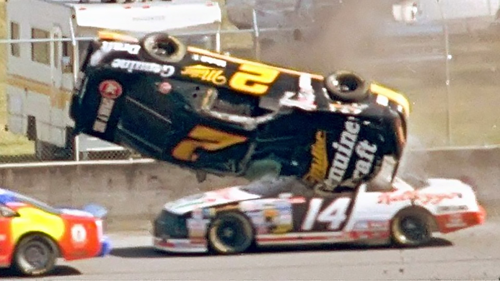 Rusty Wallace airborne crash at Daytona 500 (February 14
