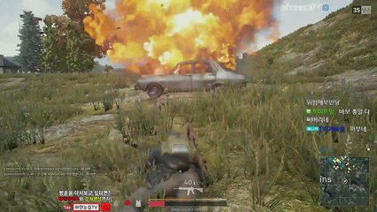 [배틀그라운드 하얀눈길 TV] 람보 눈길 15배율 실화냐?