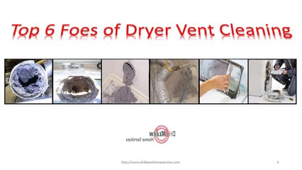 Top 6 Foes of Dryer Vent Cleaning