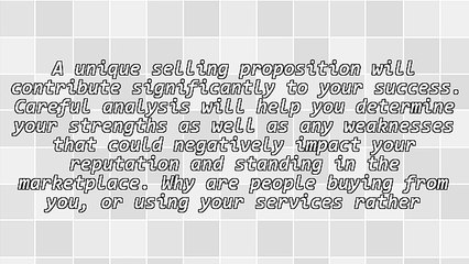 A Unique Selling Proposition (USP) - Why You Need One