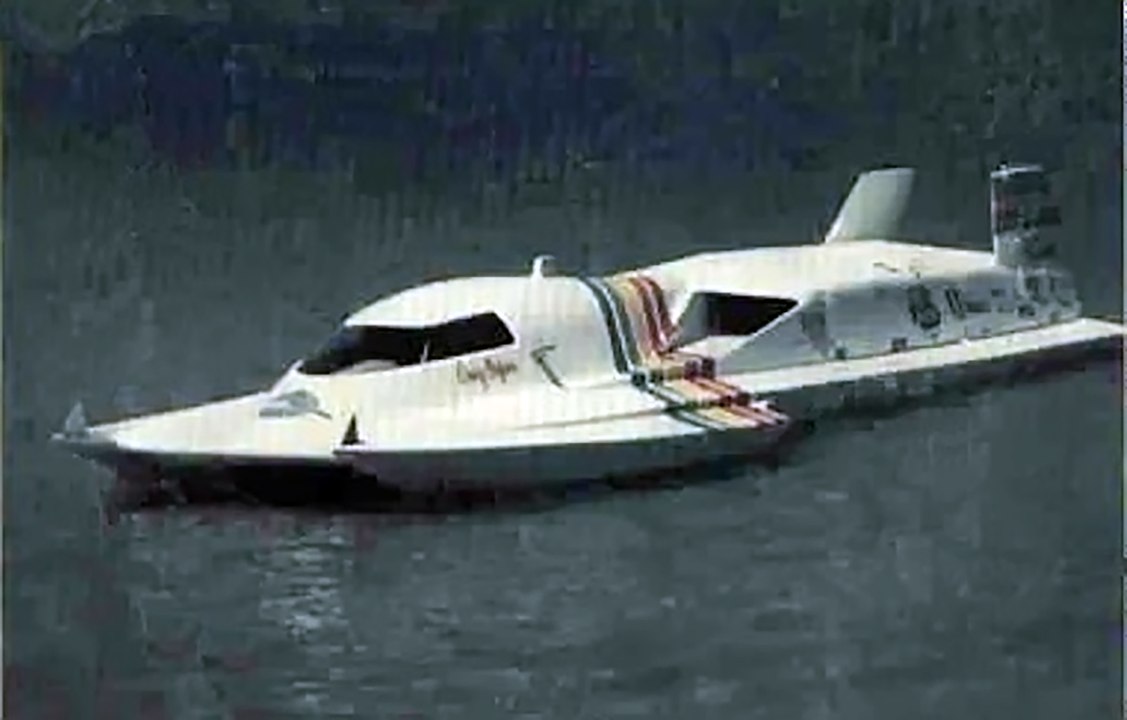 Craig Arfons fatal crash at Sebring, Jackson Lake (9 July 1989) Hydroplane