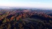 Drone Footage Captures Fog Wall Over Ridge Spring, South Carolina