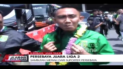 Sambutan Meriah Ribuan Suporter Persebaya Usai Menjuarai Liga 2