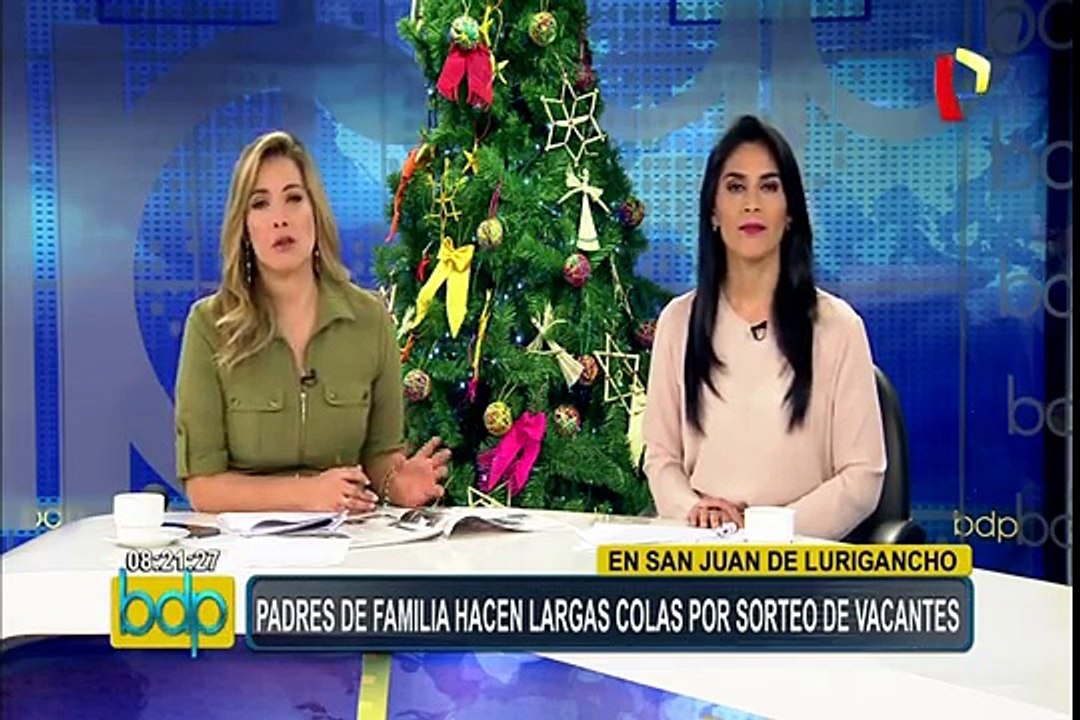 SJL: largas colas por sorteo de vacantes en colegio Fe y Alegría