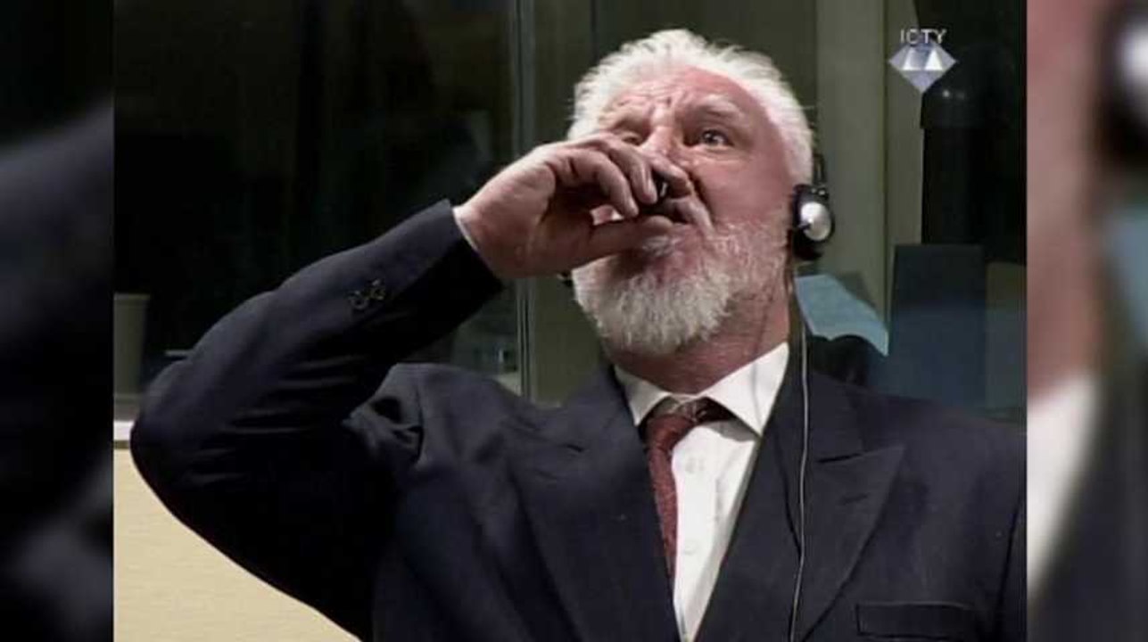 Le Croate Praljak, qui a pris du poison à l'annonce de sa condamnation à La Haye, est mort
