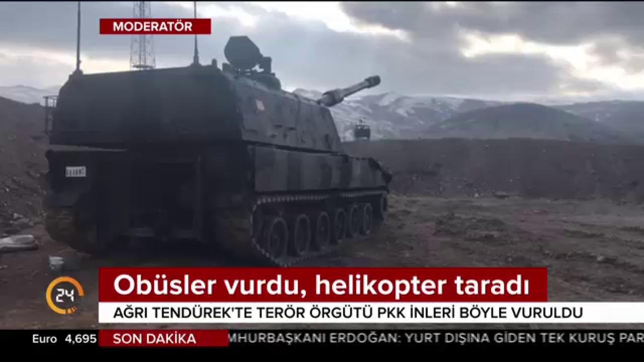 Obüsler vurdu