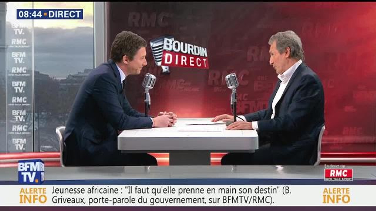 Jean-Jacques Bourdin mouche Benjamin Griveaux sur le "porte-parolat"