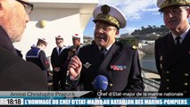 L'hommage du chef d'Etat-major au bataillon des marins-pompiers