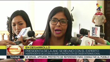 Detalla pdta. de ANC venezolana encuentro con representante de ONU