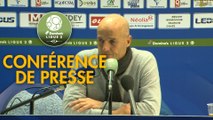 Conférence de presse FC Sochaux-Montbéliard - Valenciennes FC (3-1) : Peter ZEIDLER (FCSM) - Réginald RAY (VAFC) - 2017/2018