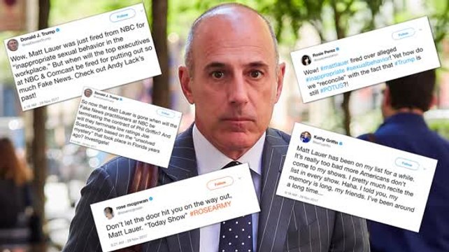 Celebrities React to Matt Lauer's Firing